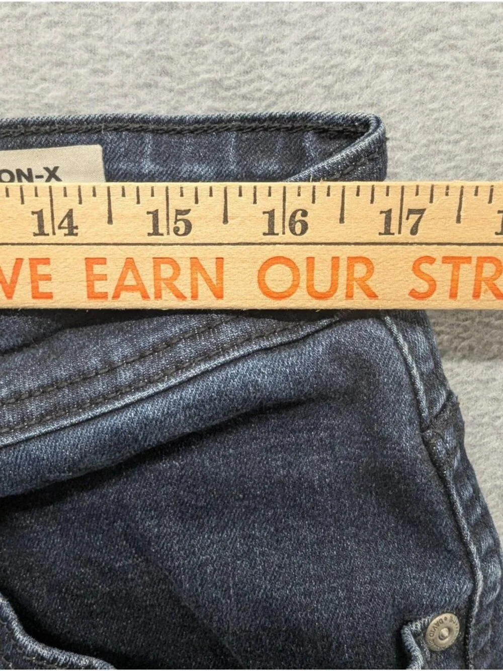 Buffalo David Bitton Jackson-X Jeans Mens 34x32 Blue Dark Wash Straight Stretch